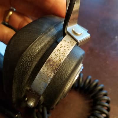 Panasonic EAH-20 Hi-Fi Stereo Headphones Japan 1970s - Chrome and black plastic/rubber image 8