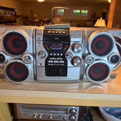 Aiwa JAX‑S5 Stereo System CD Cassette AM/FM Mini Hi‑Fi Component Tested Clean image 2