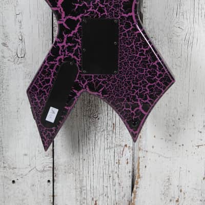 BC Rich Warlock Legacy with Floyd Rose Electric Guitar Purple Crackle image 7