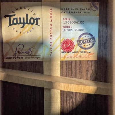 Taylor Custom Catch #25 2024 - Tobacco Chocolate image 12