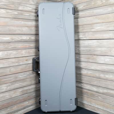 Fender Deluxe Molded Bass Case - Gray with Blue Lining (81892-WH) image 1