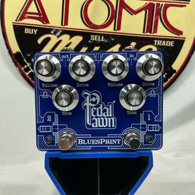 Pedal Pawn BluesPrint blues print Overdrive Pedal with Box image 2