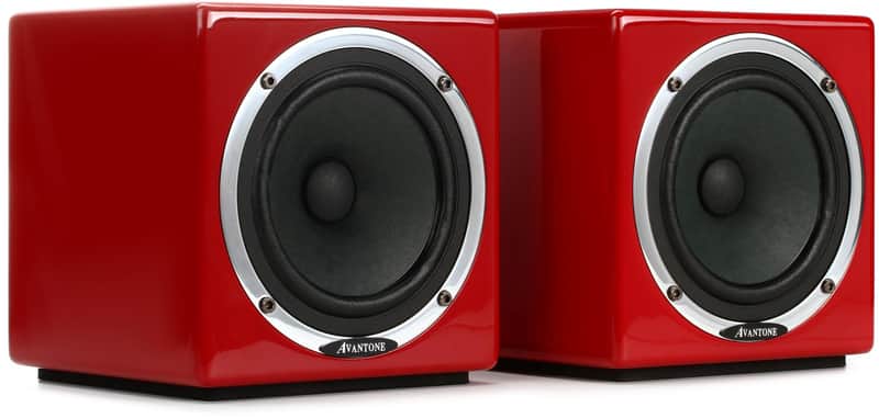 Avantone Pro Active MixCubes 5.25 inch Powered Studio Monitor Pair - 10th Anniversary Red image 1