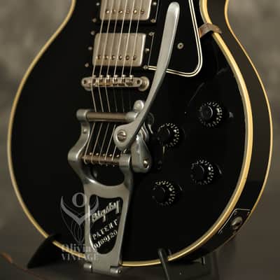 1957 Gibson Les Paul Custom Black w/original Bigsby + "Fretless Wonder" HANG TAG image 6