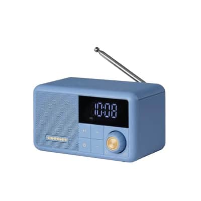 Crosley CR1121A-EB Cooper Retro Portable Bluetooth Speaker, Elemental Blue image 2