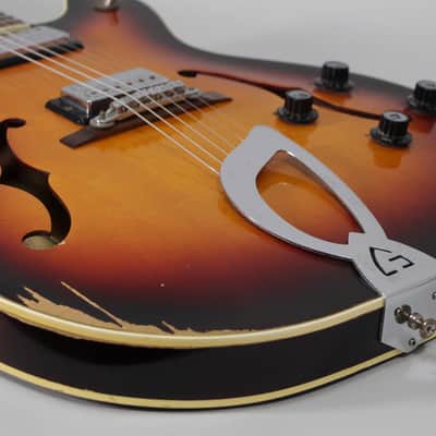1966 Guild Starfire IV Sunburst Finish Vintage Electric Guitar w/OHSC image 3