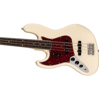 Fender American Vintage II 1966 Jazz Bass Lefthand RW Olympic White - Lefthand Electric Bass image 2