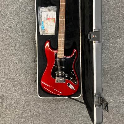 Fender American Select Mahogany Stratocaster HSS with Rosewood Fretboard - 2011 - Crimson Red Transparent image 11