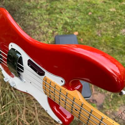 1979 Fender Precision Bass - Morocco Red - International Color Series - OHSC image 10