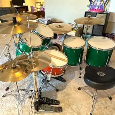Truth Custom Drums 6 pc Green Sparkle image 4