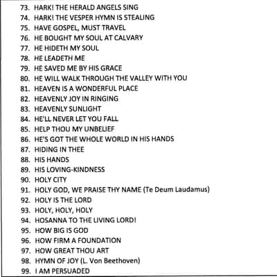 Massive Hymns, Gospel, Sacred Accordion Sheet Music DVD WITH 436 Selections image 5