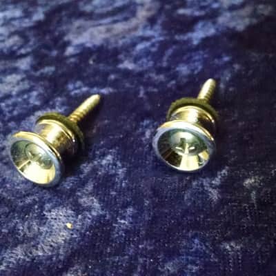 1984 Kramer Strap Buttons Chrome image 1