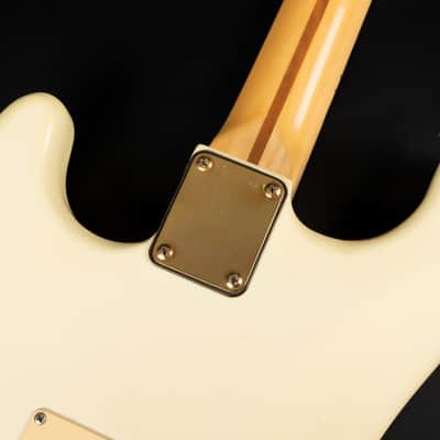 1980 Fender The STRAT with Maple Fretboard - Olympic White | USA Fullerton Vintage Stratocaster Dan Smith Era 22-Karat Gold Hardware Matching Headstock | OHSC image 22