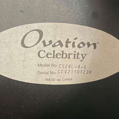 Ovation Celebrity Left-handed Acoustic-electric Guitar - Natural (USED) image 6