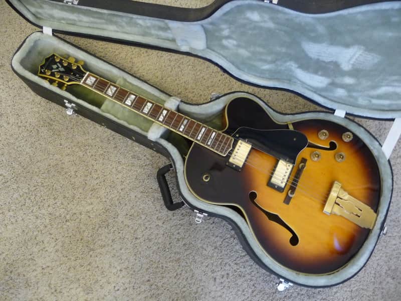 Beautiful Washburn J6 1980's Vintage Sunburst - Hollowbody with HSC image 1