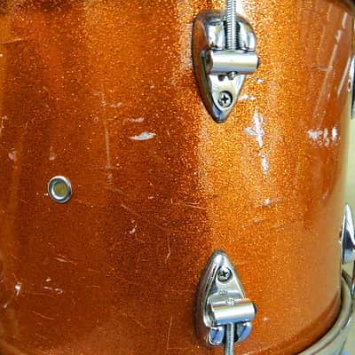 ayotte drum kit 10, 13, 16, 22, 1996 orange sparkle image 8