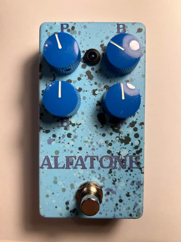 AlfaTone Extra Punch Bias #1 2025 - Blue Grey Splatter (Catalinbread Epoch Bias Preamp style pedal) image 1