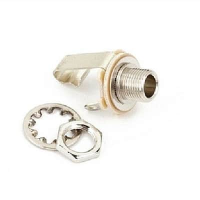 (Set of 2) Genuine Fender 1/4" Input/Output Jacks for Electric Guitar/Bass