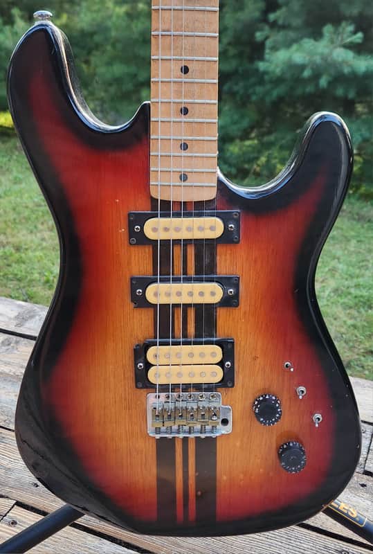 Greco Surfboard HSS Body Loaded DiMarzios w/ Tokai TST-56 Neck 1970s Japan image 1