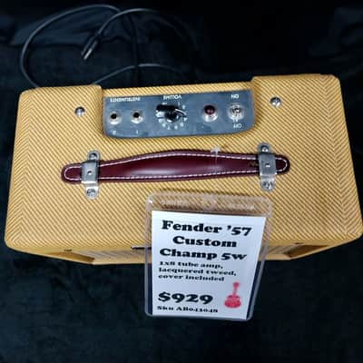 Fender '57 Custom Champ 2-Channel 5-Watt 1x8" Guitar Combo - Lacquered Tweed image 3
