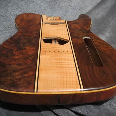 Babik Custom Telecaster Style body, Long board style, Walnut on wormy Butternut , Light weight, Handmade 2026 image 13