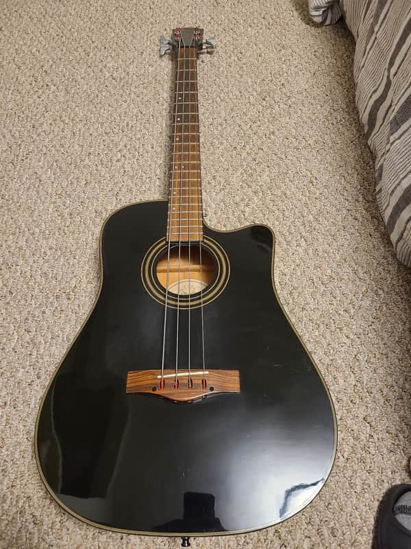 Fender BG-29 Acoustic Bass 1988-1996 Black image 1