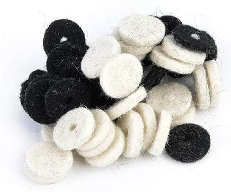 Guitar Strap Locks, Strap Button Felt Washer Guitar Tail Nail Washer Strap Lock Pad Felt Washers Guitar Parts Guitar Replacement Musical Instrument Accessory Strap Buttons Felt image 1