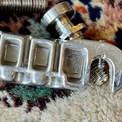 1960's Nickel Gibson Wraparound Bridge Les Paul Junior SG TPBR 8513 12809 Lightning Bar image 8