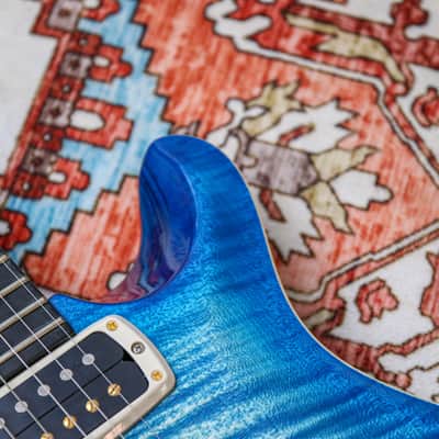 PRS USA Paul Reed Smith Modern Eagle V Wood Library "Faded Blue Burst + Ebony" (2025) image 10