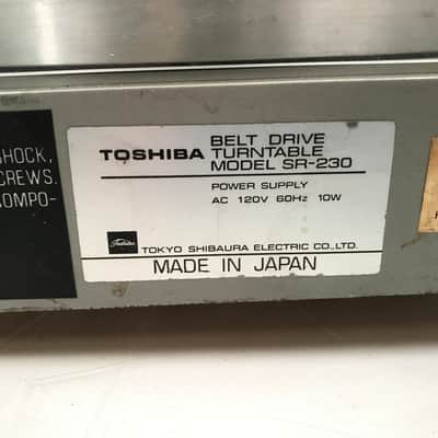 Toshiba Vintage Belt Drive Turntable Model SR-230 image 11