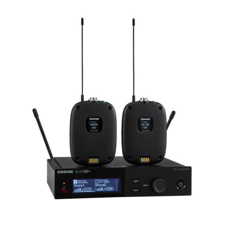 Shure SLXD14D+-G57 SLXD Plus Bodypack Dig Dual System Freq G57 image 1