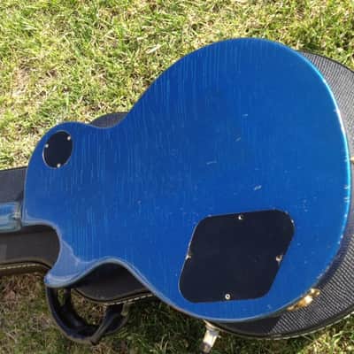 SALE! 1996 Gibson Les Paul GEM Series Sapphire  "1956 Mods" Lindy Fralin P-90s Bumble Bee Caps WOW! image 5
