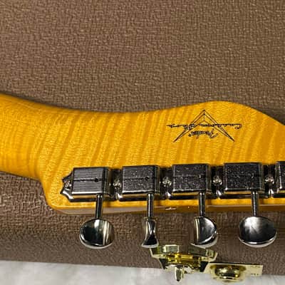 NEW! Fender Custom Shop Flamethrower Telecaster Custom - NOS - Modern Specs - Texas Special Pick-Ups - AAAA Flamed Neck -Seafoam Green - Authorized Dealer - 8lbs - G07232 image 13