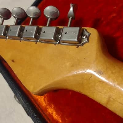 1964 Fender Stratocaster Olympic White Custom Color Body-Only Refin- Ideal Player Strat w/Case! image 15