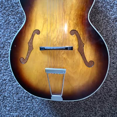 Vintage Harmony broadway hollow body guitar made in usa image 6