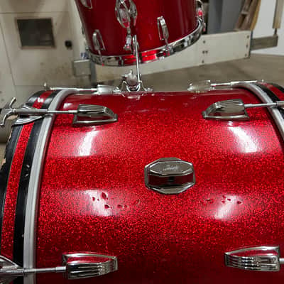 Ludwig Downbeat 1965 - Red sparkle image 4