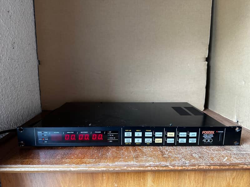 Fostex 4010 time code generator reader - black image 1