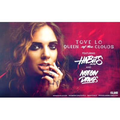 TOVE LO Queen Of The Clouds Ltd Ed RARE Tour Poster! Electropop Synth Pop Indie Rock CHARLI XCX FLORENCE + THE MACHINE BOYGENIUS GRIMES MELANIE MARTINEZ HALSEY ICONA POP LYKKE LI BANKS FOXES ROBYN CARLY RAE JEPSEN DUA LIPA MARINA AND THE DIAMONDS image 2