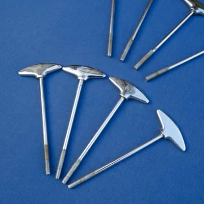 Sonor Teardrop Champion T-rods Tension Rods Bass Drum Lot of 8 Vintage image 3