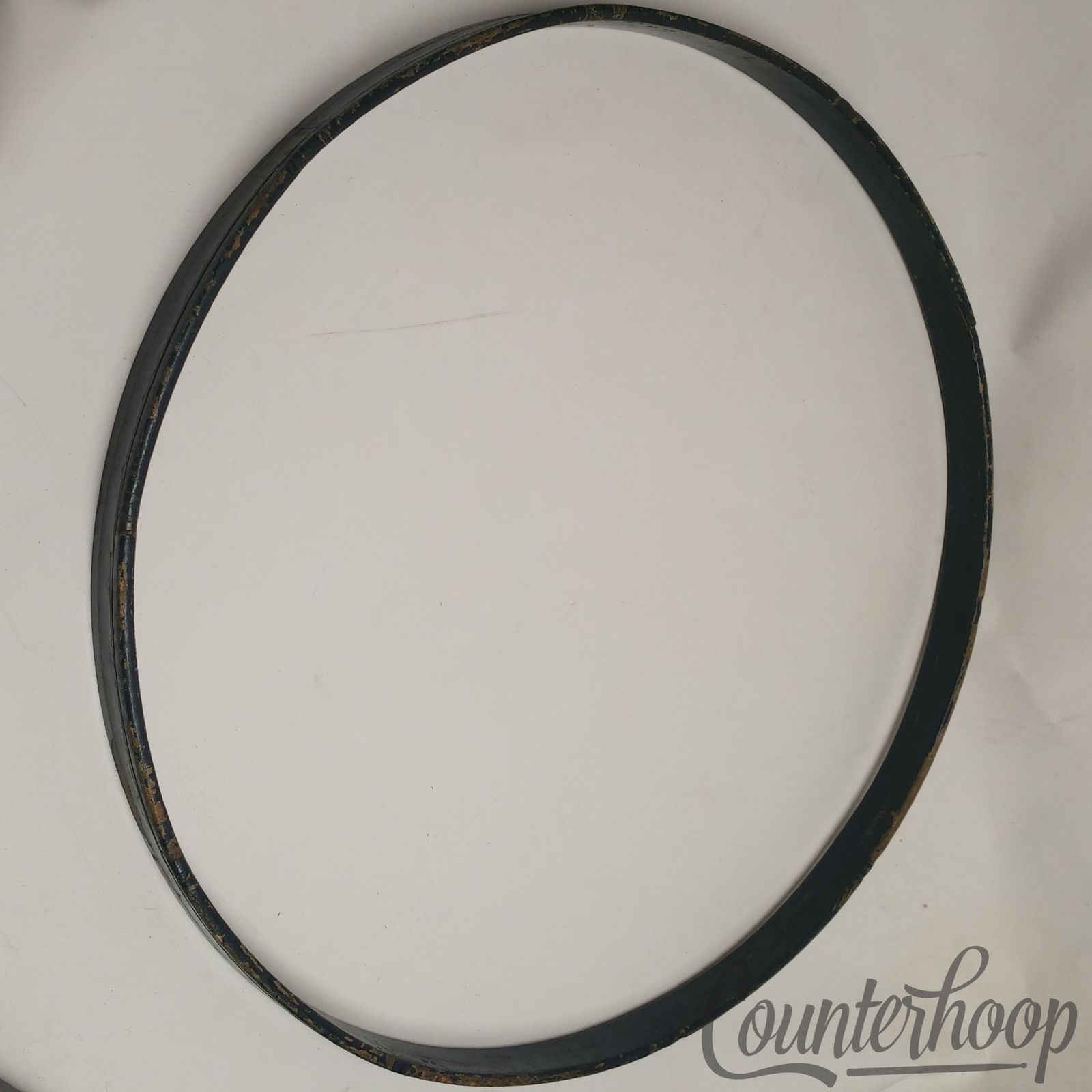 Ludwig & Ludwig 26" Bass Drum Hoop/Rim Vintage 20s 1Ply Maple Gold Sparkle/Blue — main photograph