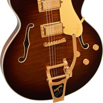 Gretsch Broadkaster LX Figured Center Block with Bigsby 2026 - Present - Havana Burst image 2