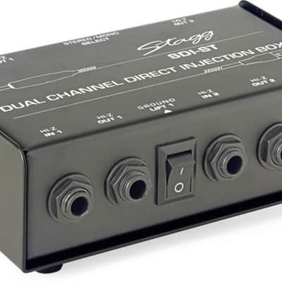 STAGG SDI-ST 2-CHANNEL PASSIVE DIRECT BOX MONO/STEREO image 1