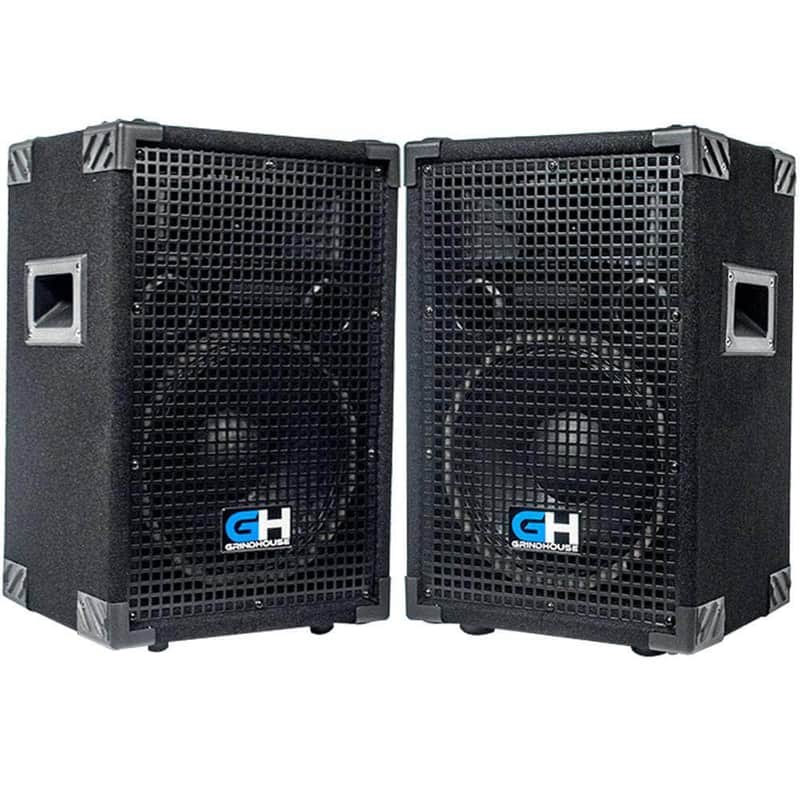 Seismic Audio Grindhouse Speakers - GH10L - Pair of Passive 10 Inch 2-Way PA/DJ Loudspeaker Cabinets - 600 Watt Full Range PA/DJ Band Live Sound Speakers image 1