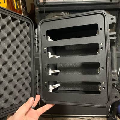 Burns Delta Model 4 Slot Case, Black, Synergy Randall Egnater MTS Preamp Modules image 6