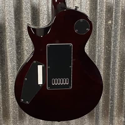 ESP LTD EC-1000 ET Evertune Quilt Top Dark Brown Sunburst Guitar & Case #1459 Used image 9