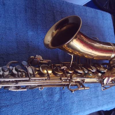 Buescher SLANT SIGNATURE ARE DECO 1938 - BRASS image 2