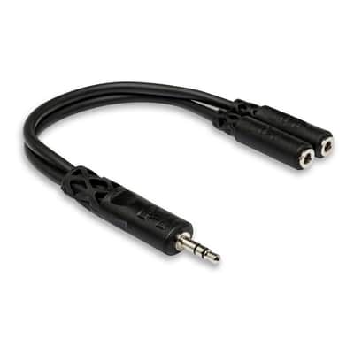 Hosa YMM-232 Y Splitter Cable - 3.5mm Stereo to 2 x 3.5mm Stereo Socket (Eurorack Insert) image 1