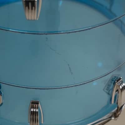 1970s Ludwig Vistalite Tivoli Pattern A 'Big Beat' in Blue/Blue/Blue - 14x22, 16x16, 9x13, 8x12, 5x14sn image 22