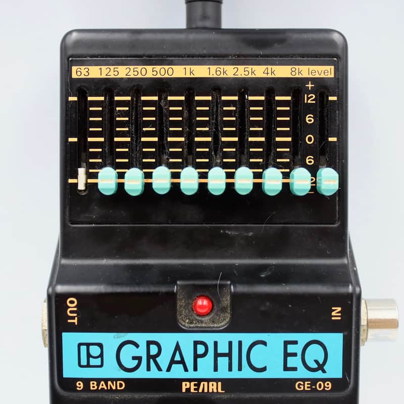 Pearl GE-09 9-Band Graphic EQ Made in Japan Vintage Guitar Effect