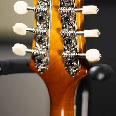 Eastman MD605-GB A-Style Acoustic/Electric Mandolin - Gold Burst with Hardshell Case image 5